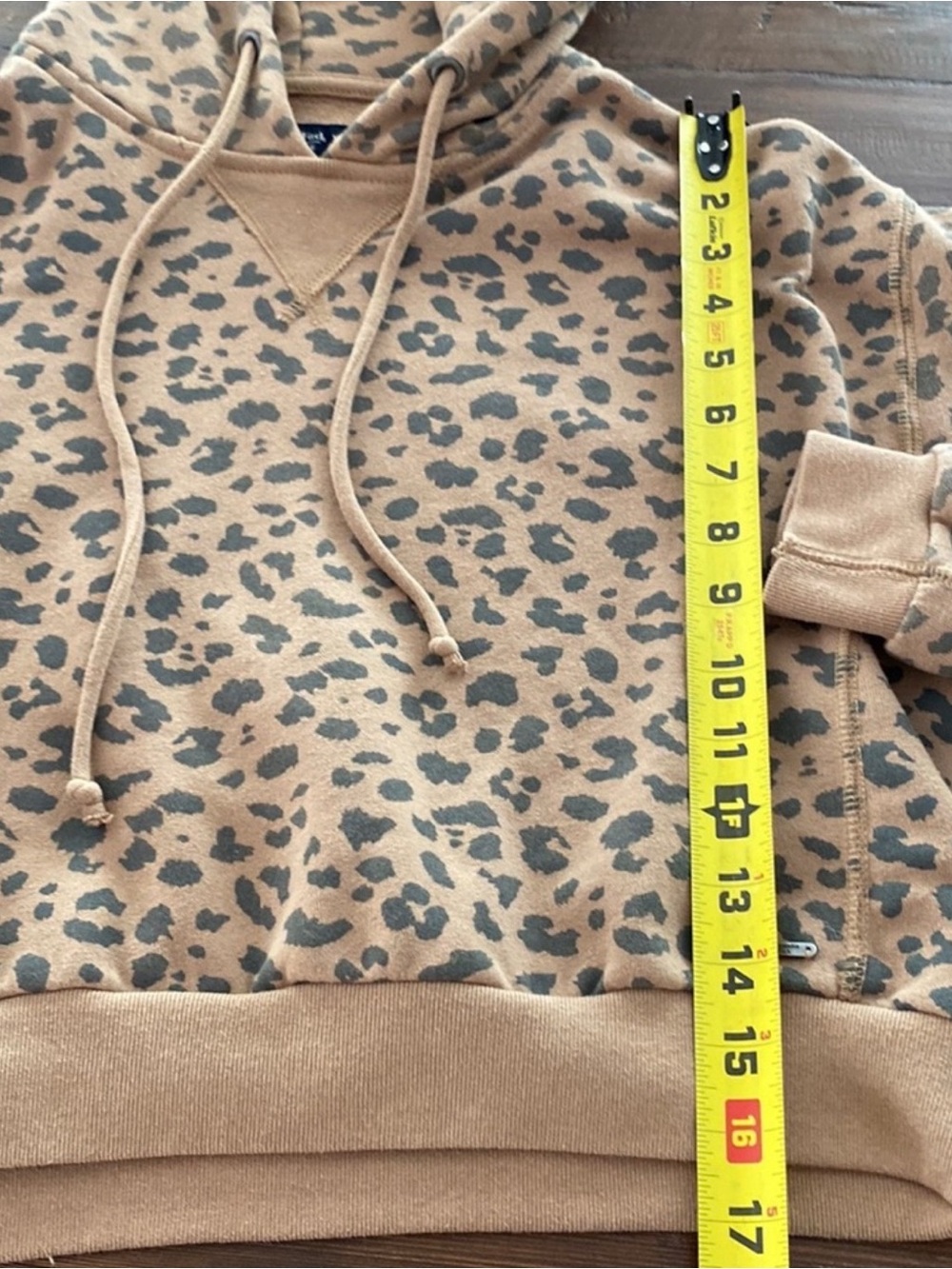 Abercrombie & Fitch XS soft fleece leopard hoodie - Picture 5 of 11